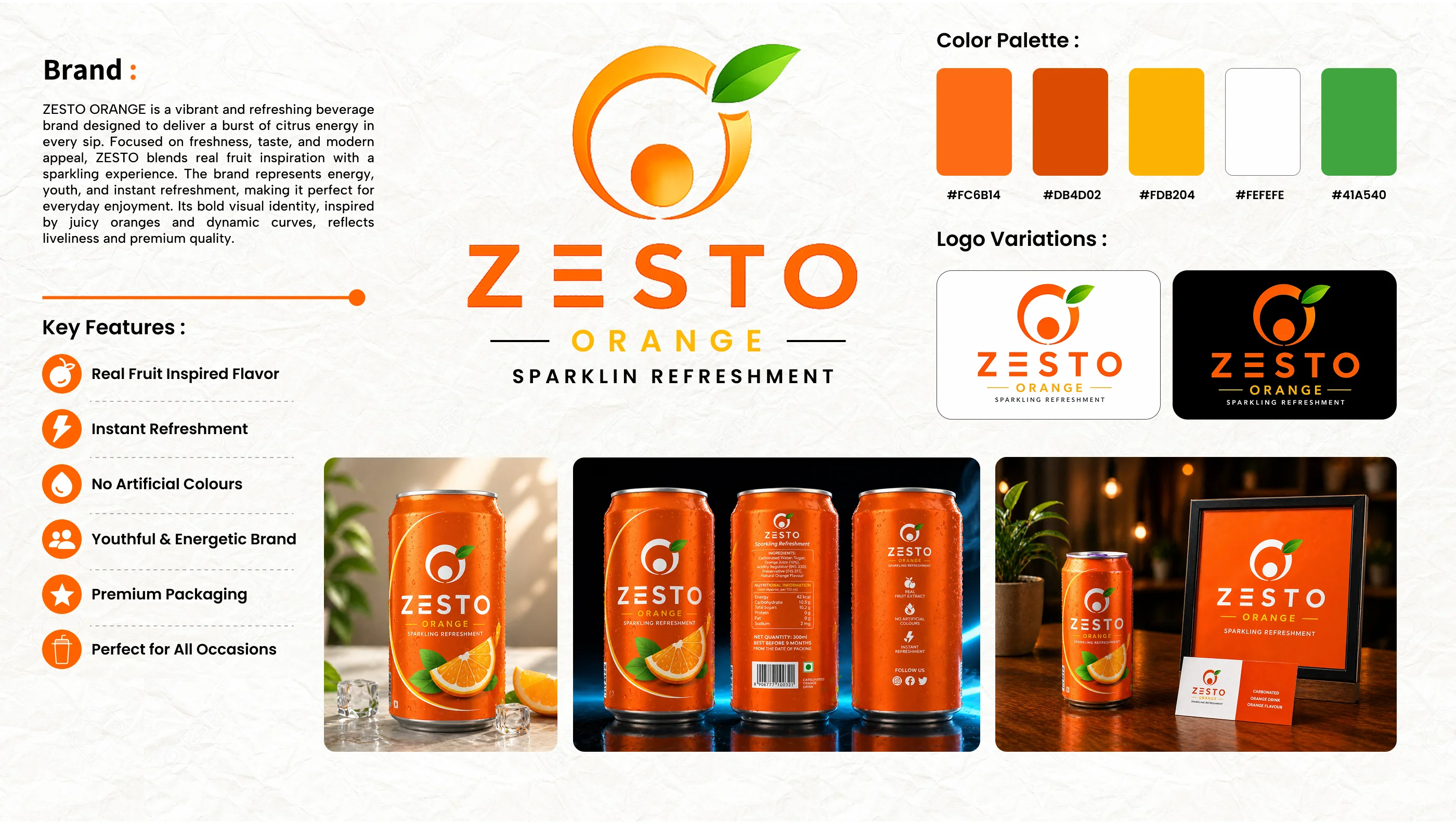 Zesto Orange Brand Identity